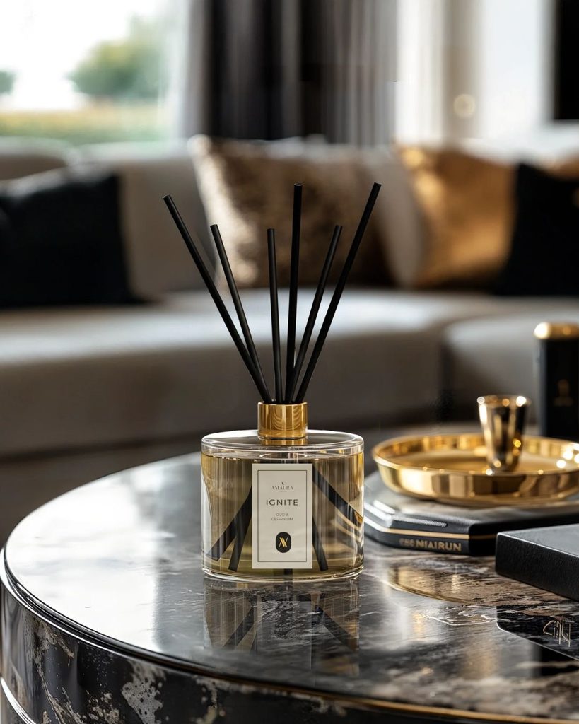 AMAURA Luxury Diffuser Sandalwood Amber Lavender