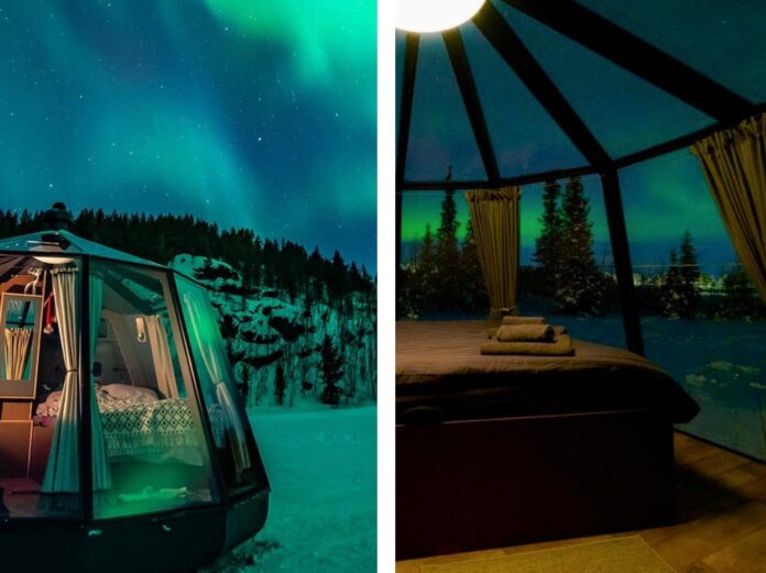 Aurora River Camp Glass Igloos