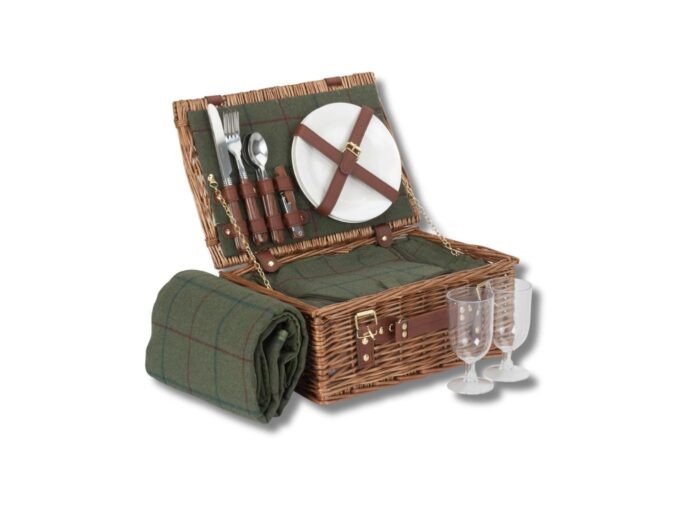 Borough Kitchen Willow Green Tweed Classic Hamper