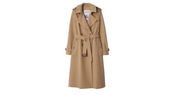 Burberry : Long Cashmere Kensington Trench Coat