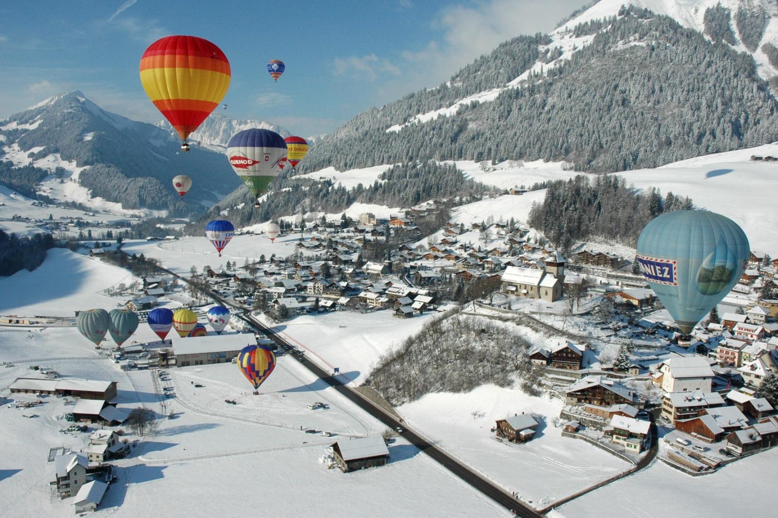 Château-d’Oex in switzerland hot air balloon festival unique destinations in europe