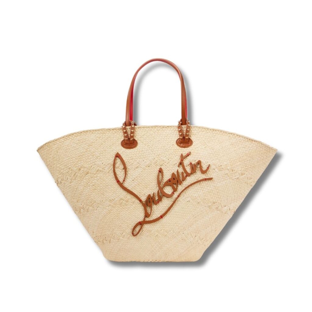 Christian Louboutin raffia bag