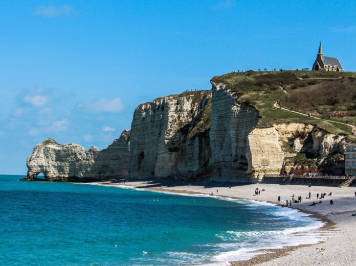 Étretat beach normandy