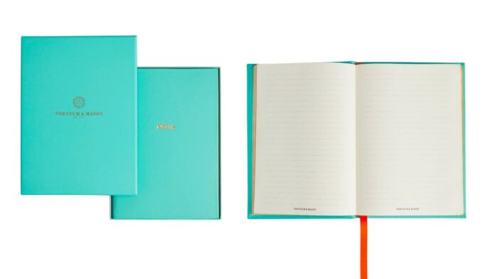 Fortnum & Mason Leather A5 Notebook,