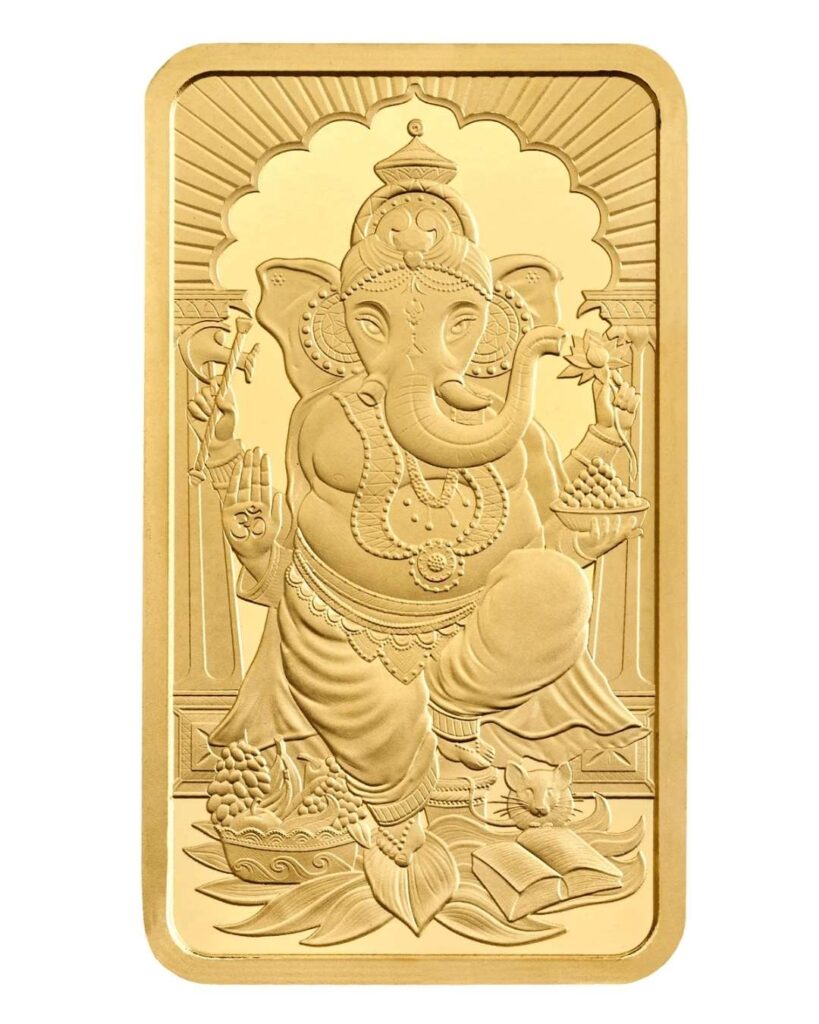 Ganesh 20g Gold Bullion Minted Bar
