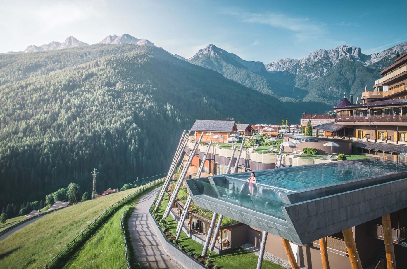 Hotel Hubertus In South Tyrol Infinity Sky Pool In The Dolomites