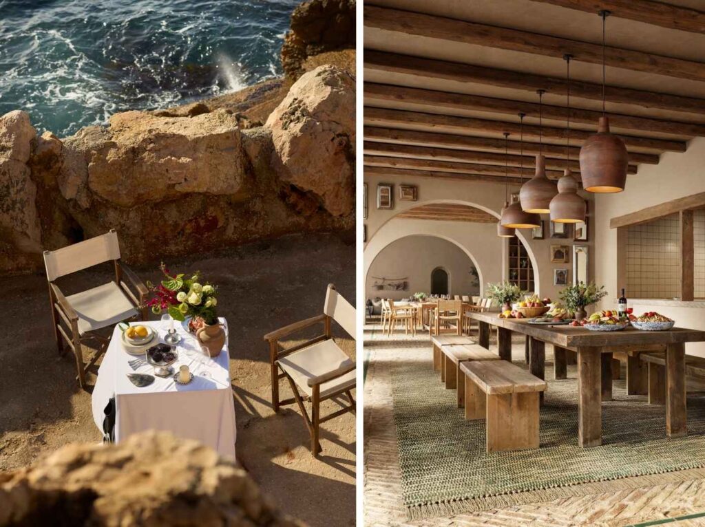 Île de Bendor dining