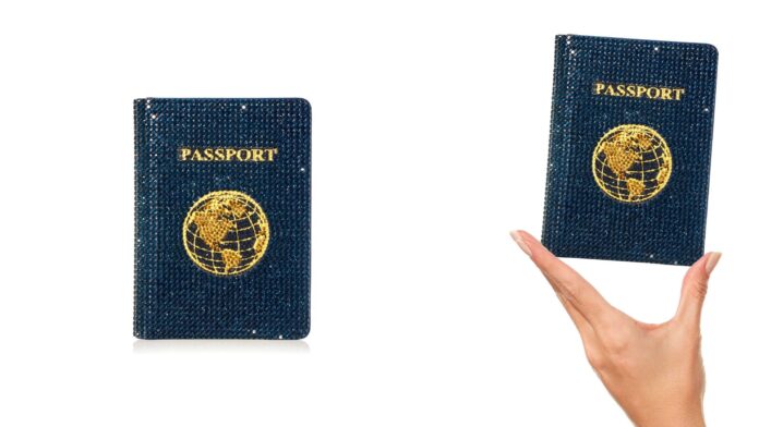 Judith Leiber Couture Embellished Passport Holder