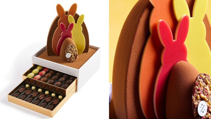 Pierre Marcolini Hide-and-seek Bunny on 2 drawers