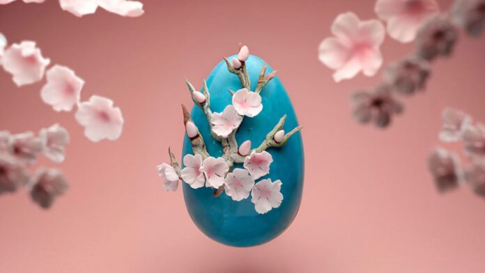 Rosewood London's Almond Blossom Easter Egg