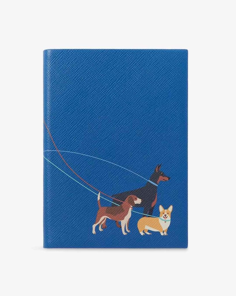 Smythson Dogs Soho Leather Notebook