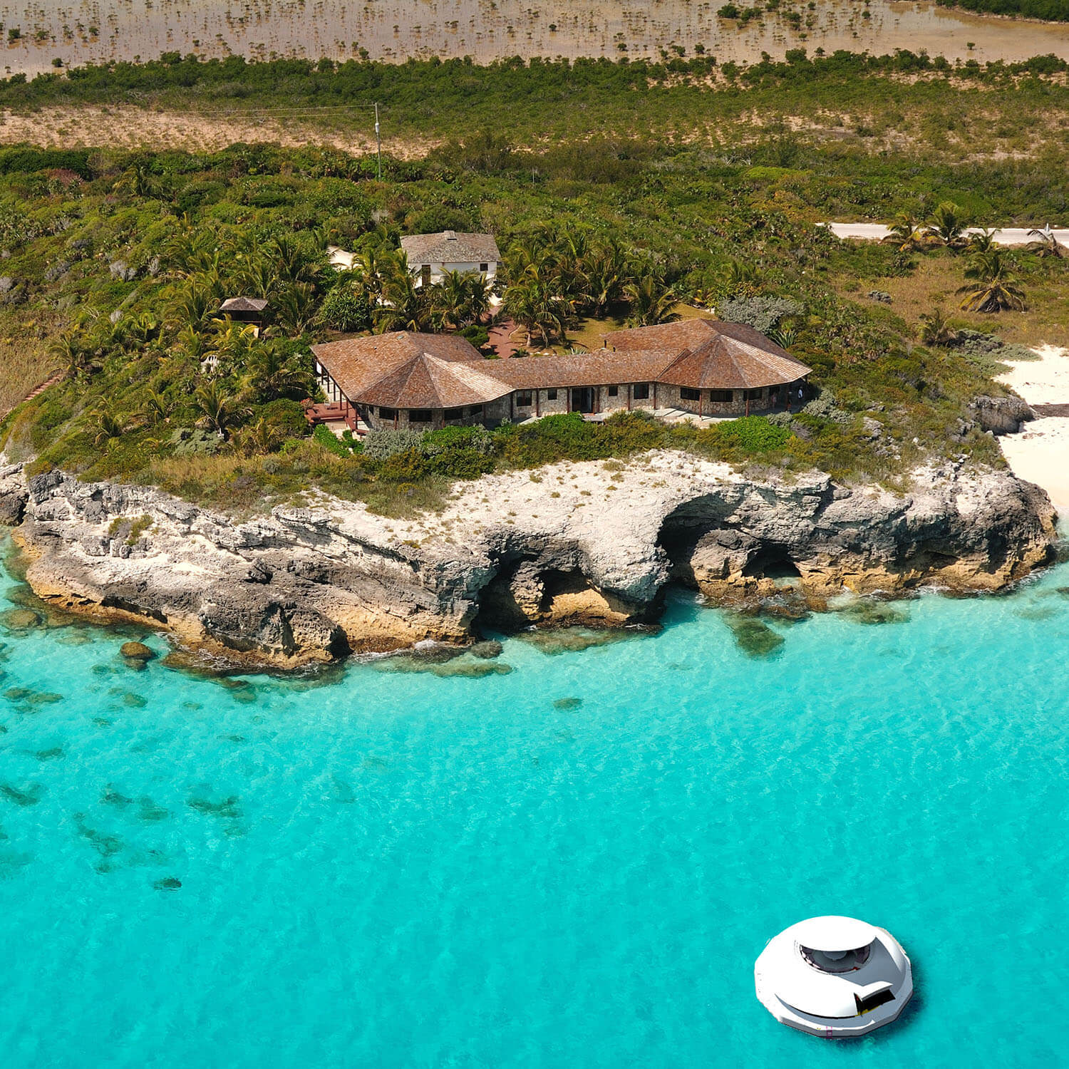 The Anthénea floating hotel