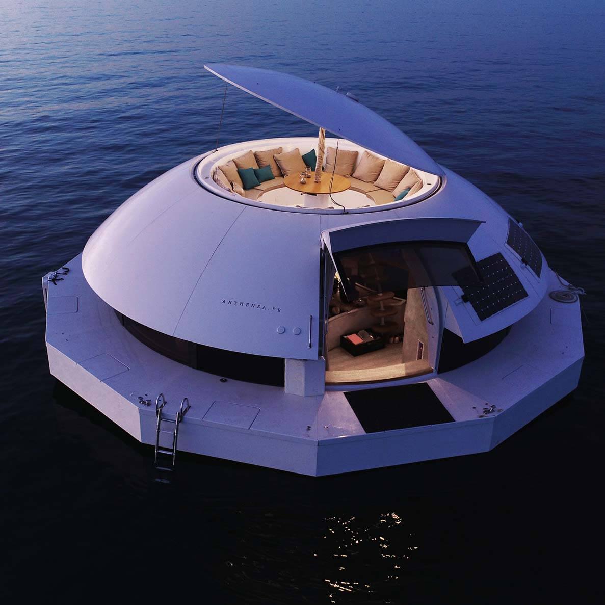 The Anthénea floating hotel