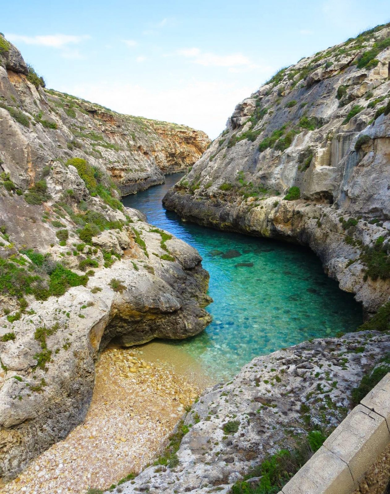 best beaches in Malta Wied il- Għasri