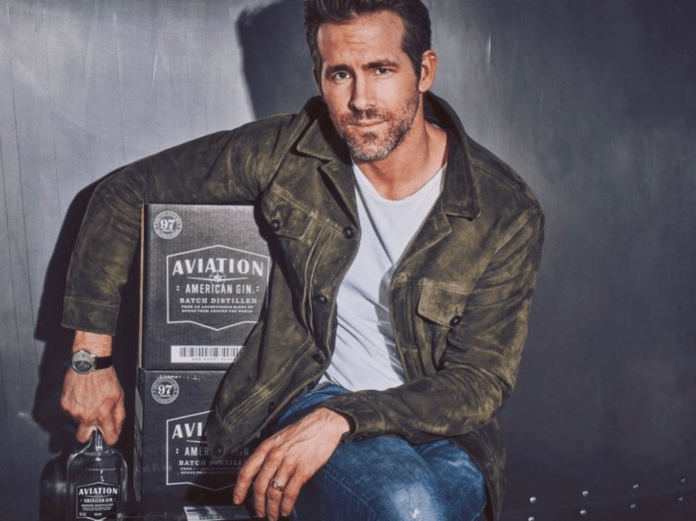 celebrity alcohol brands Aviation American Gin, Ryan Reynolds