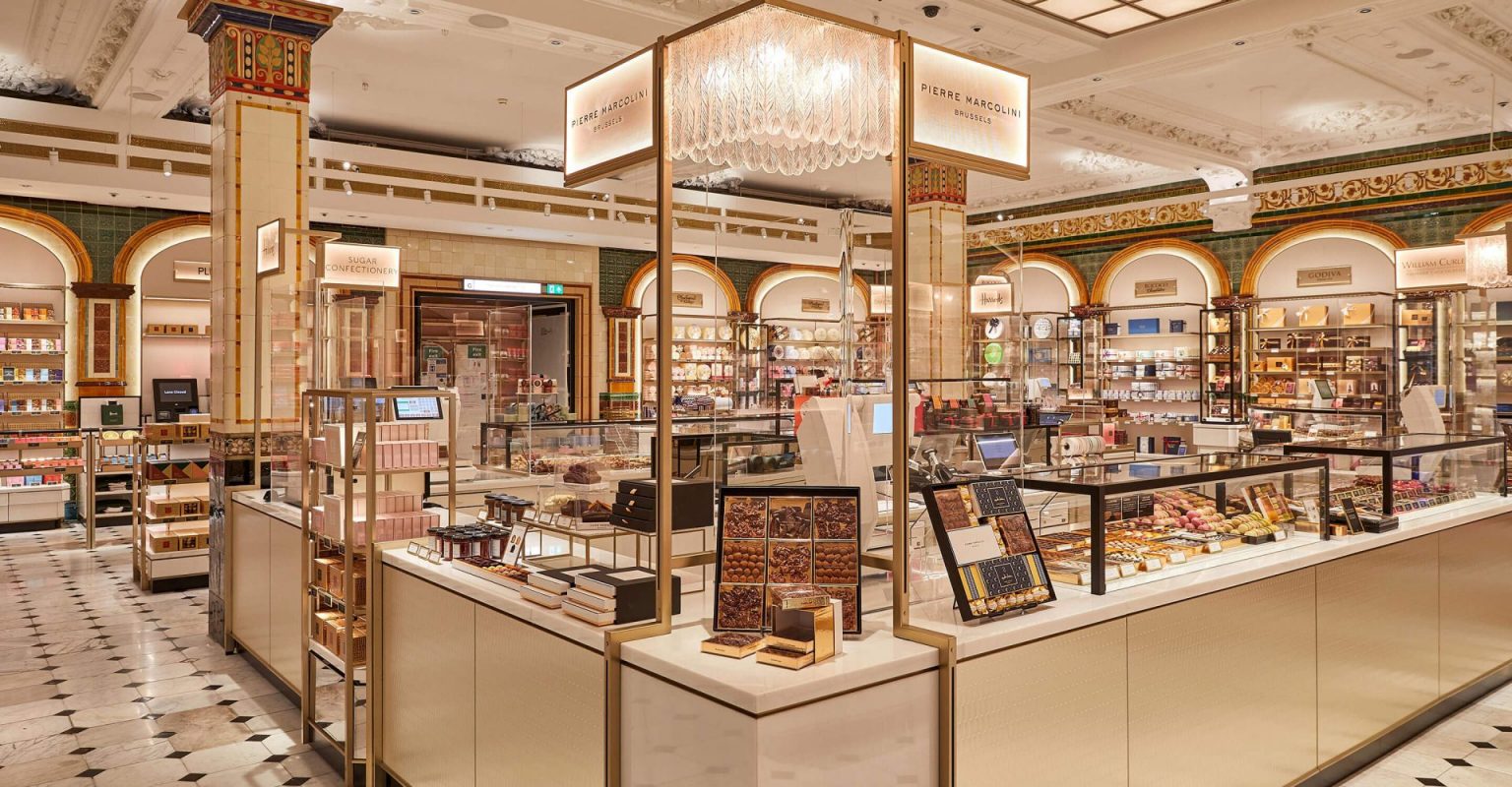 Take A Look Inside Harrods Chocolate Hall London's Most Opulent