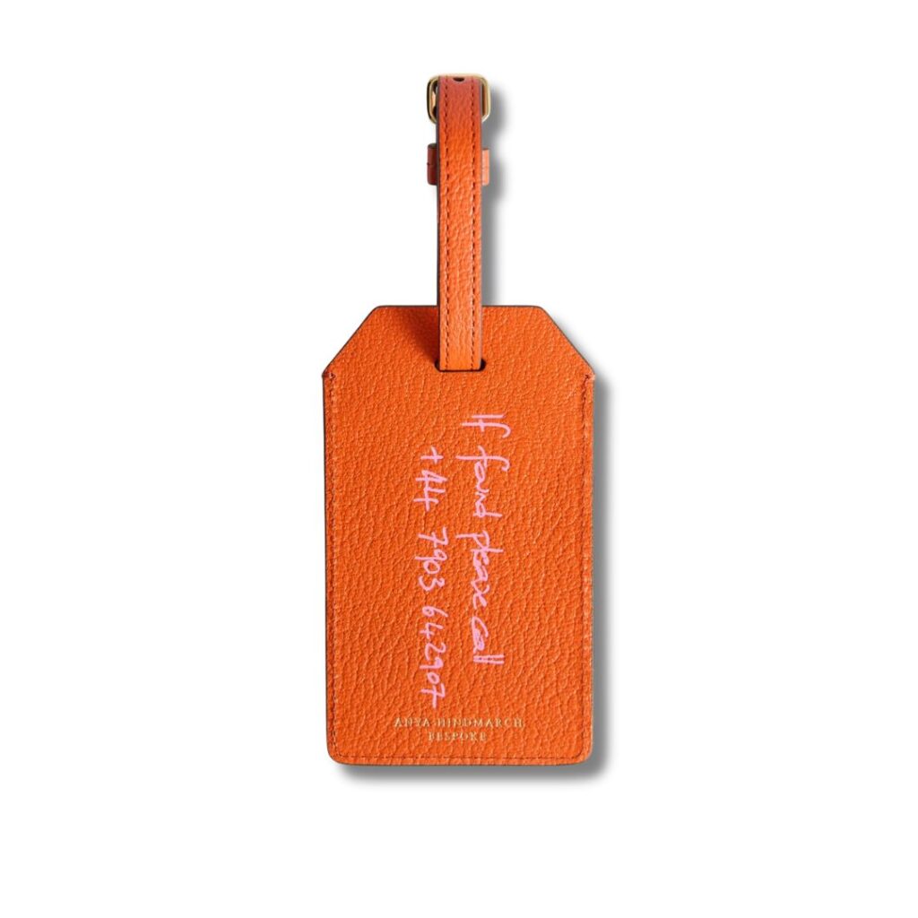 luggage tag Anya Hindmarch