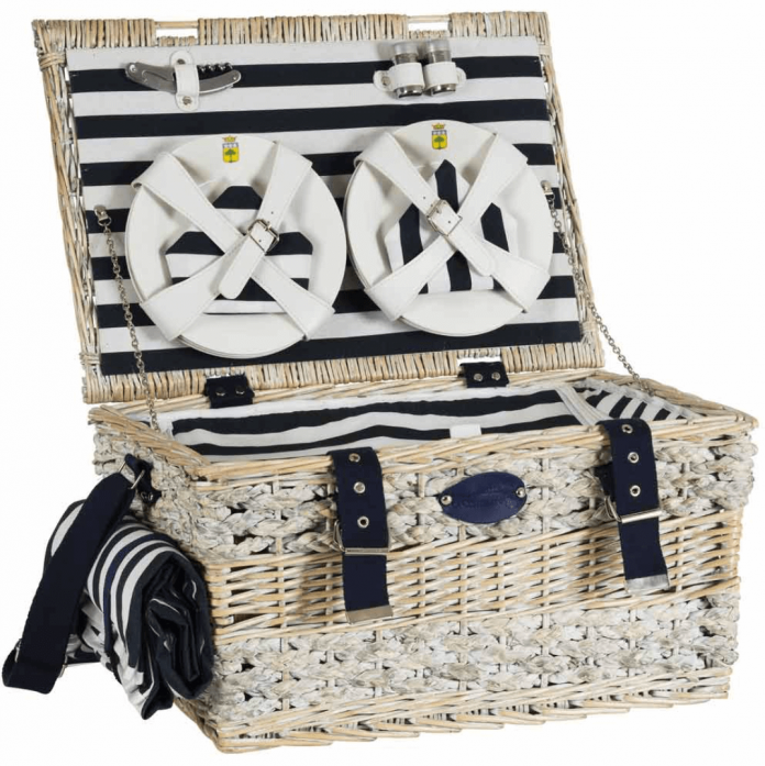 luxury picnic basket marine Les Jardins de la Comtesse