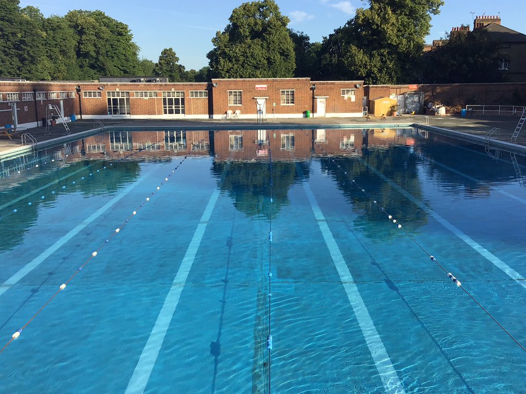 outdoor swimming pools in london
