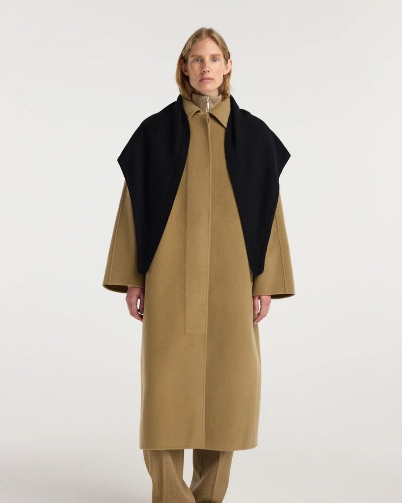 rohe large knitted triangle scarf